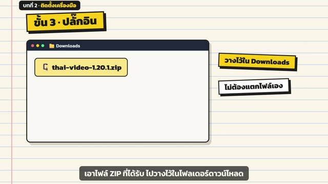คลิปบทเรียนแนวนอนสำหรับคอร์สออนไลน์